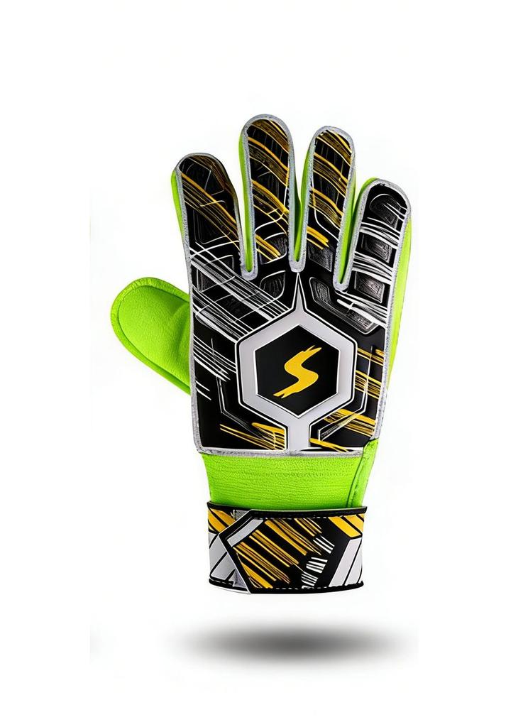 Guantes de Portero de Fútbol Juveniles, Azul Tranquilo, Guante de Fútbol para Niños con Protectores de Dedos