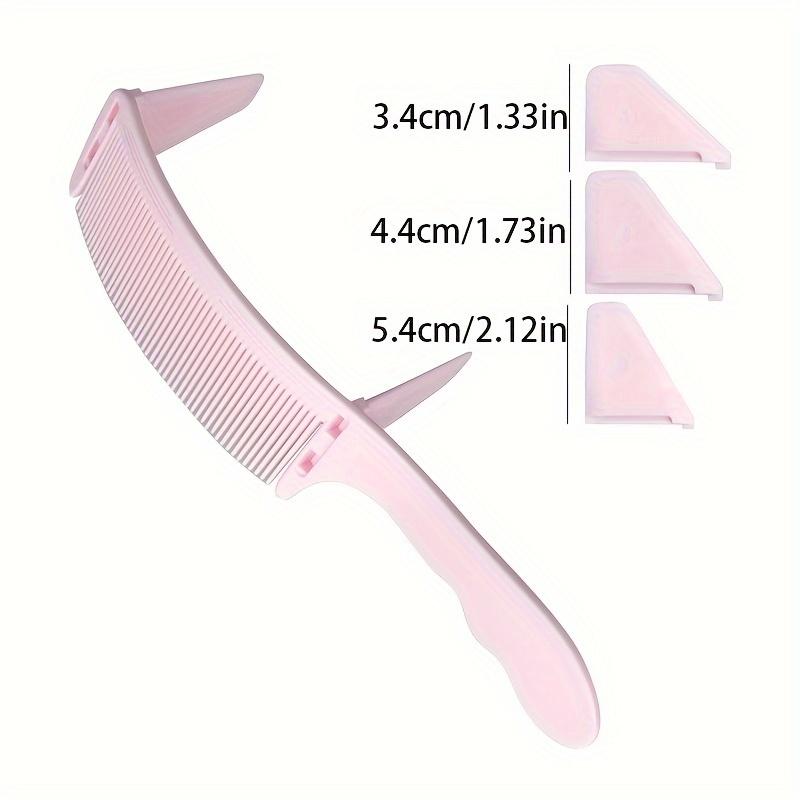 

Professional Hairdresser Curved Guide Comb, Adjustable S Arc Design Hair Clipper Comb, Barber Tool for Hair Styling зелений