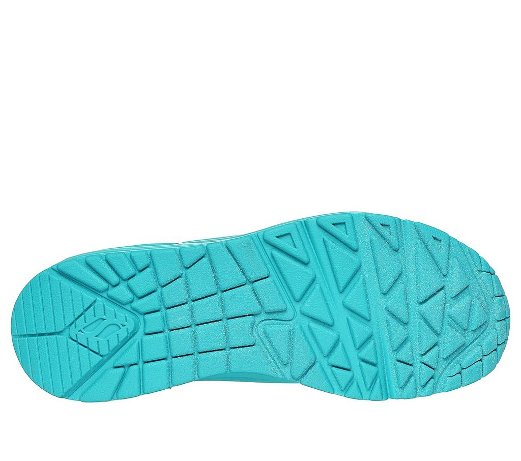 Zapatillas deportivas de mujer Skechers Uno Stand On Air sneakers verdes (73690-TURQ)