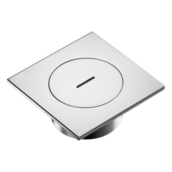 Ralo de Piso em Aço Inoxidável Design de Alto Fluxo Fácil Instalação Ralo Quadrado para Chuveiro Acessórios para Banheiro Cozinha Varanda