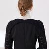 Detachable Lace Fake Collar Solid Color Ruffled edge Collar Chic Bow Lace Collar  False Collar