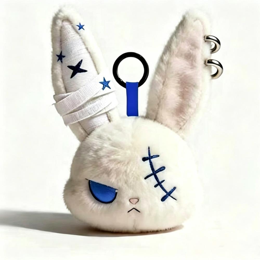 Best- Popular Gothic Dark Rabbit Pendant Bully Rabbit Plush Toy Keychain Creative Niche Gift For Girls Special Gifts