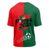 Men’s Lightweight Mesh Crew Neck Short Sleeve Top with Football Print Quick Dry Breathable Casual Athletic Shirt