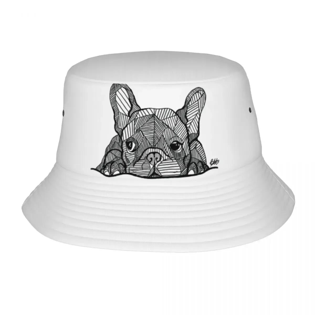 Custom French Bulldog Bucket Hats for Women Unisex Print Frenchie Dog Lover Summer Travel Beach Frenchie Dog Lover FisherUnisex Cap One Size