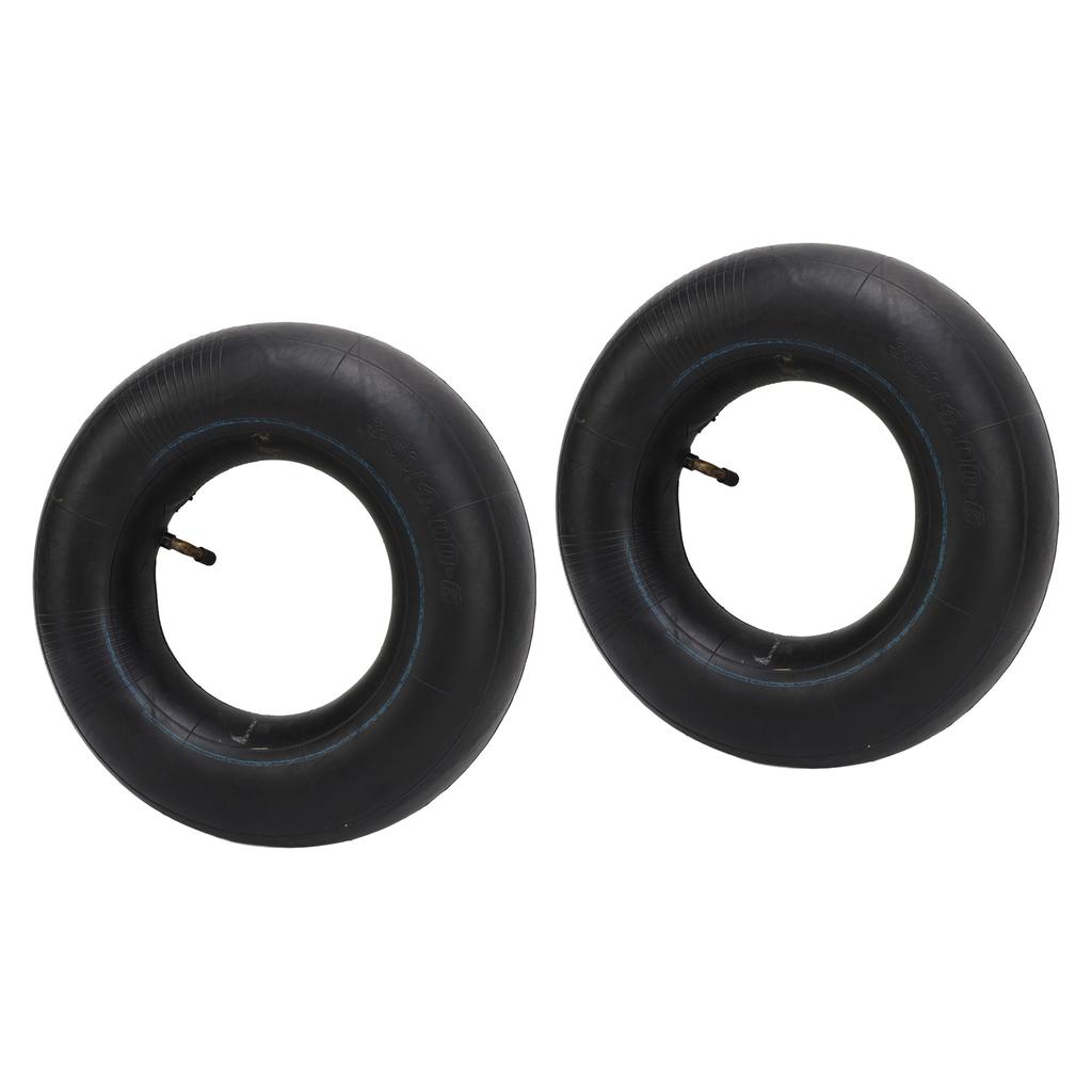 2PCS 3.50 4.00‑6 Tire with TR87 Bent Valve Stem Rubber for Wheelbarrows Go Kart ATV Snow Mowers Hand Trucks