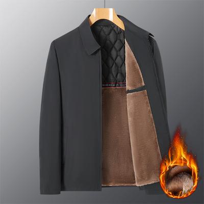 Vinterjacka Medelålders Mäns Fleecejacka Pappa Vintertopp