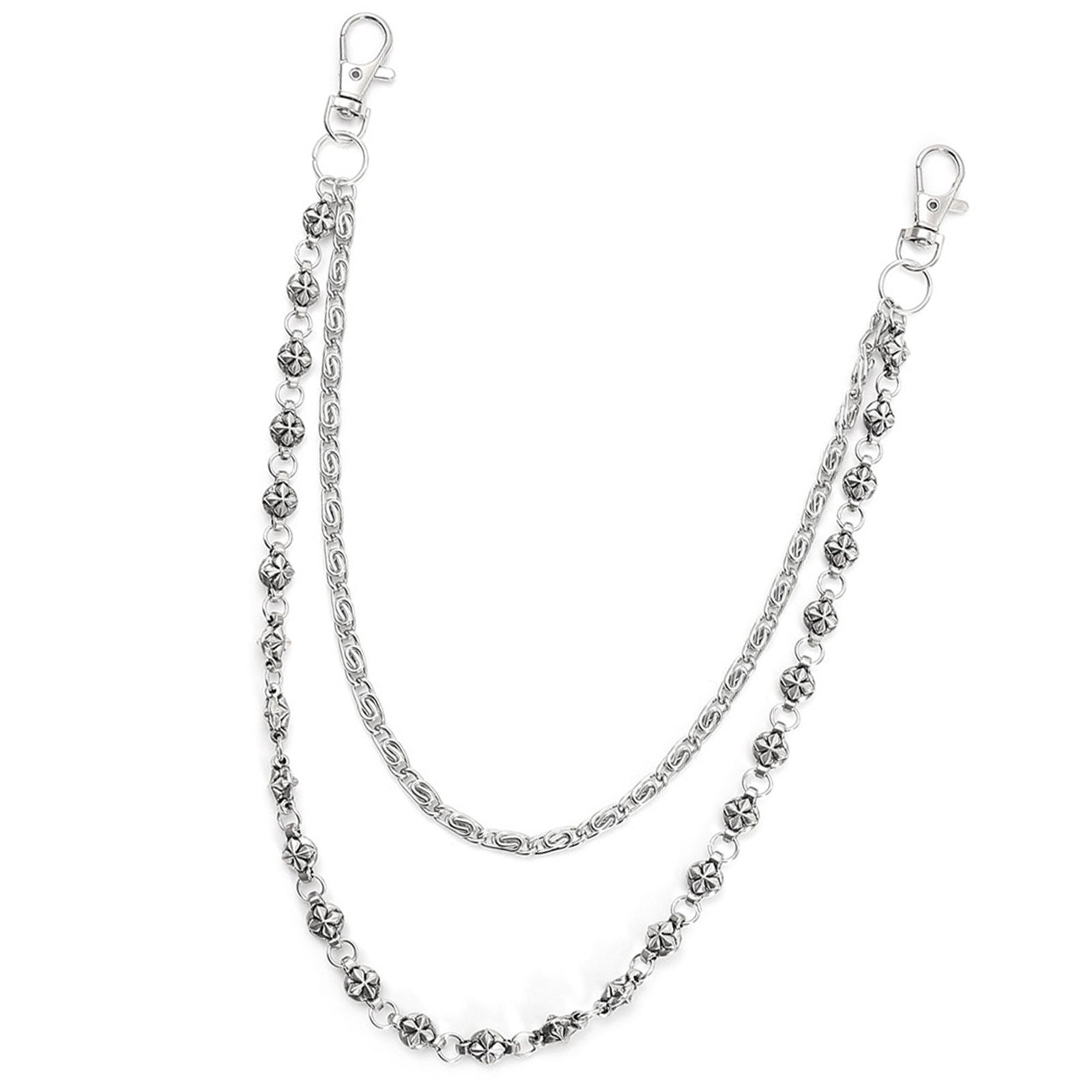 

Дерзкий панк стритвир хип-хоп джинсовая цепочка унисекс двухслойный поясной аксессуар ручной работы боди-украшение для женщин мужчин