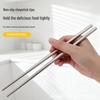 Ultra-light Non-slip Pure Titanium Chopsticks: Antibacterial, Anti-mildew, Food-grade for Home & Outdoor Use