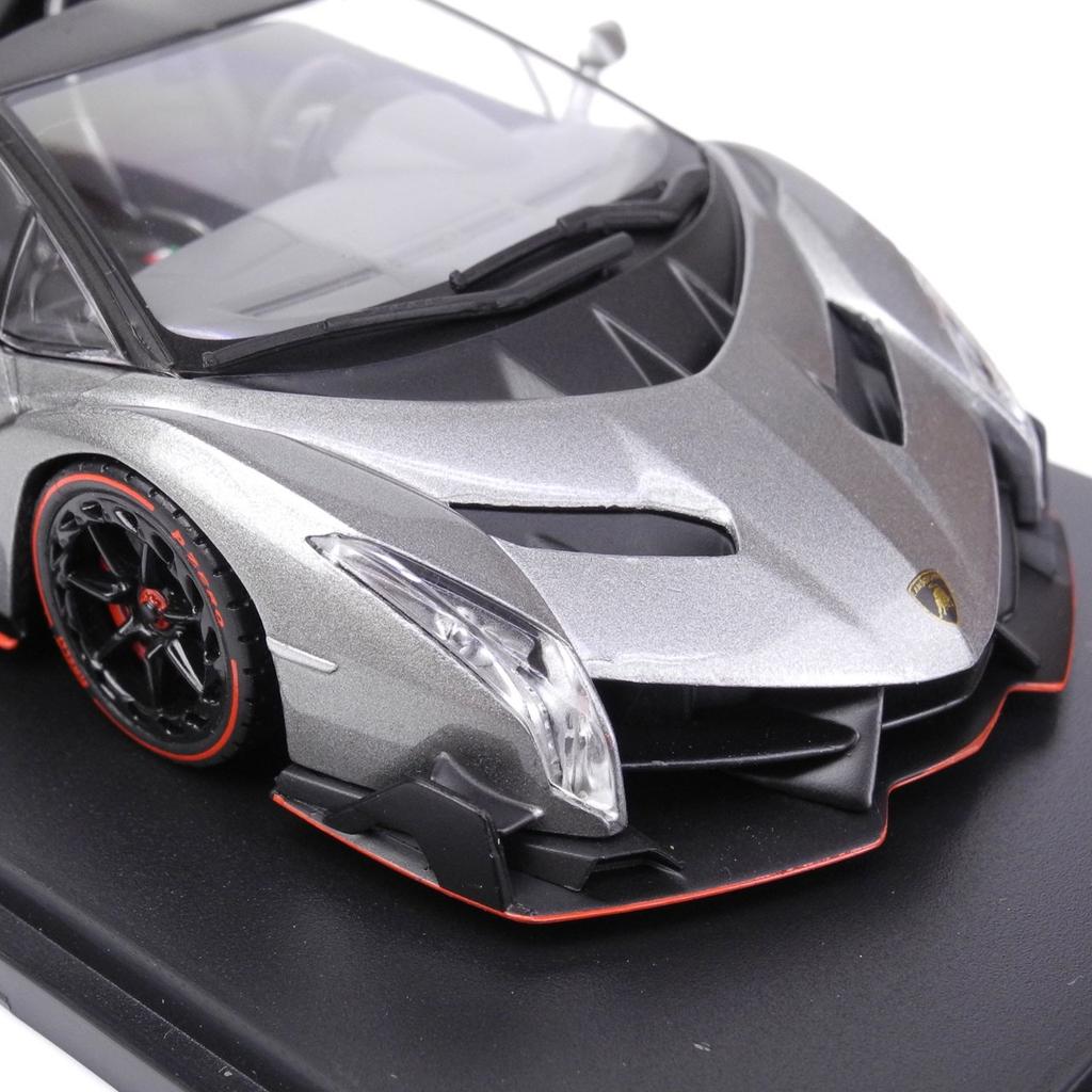 Kyosho Original Lamborghini Veneno Roadster Line Finished Product 1/43 Gray/Red