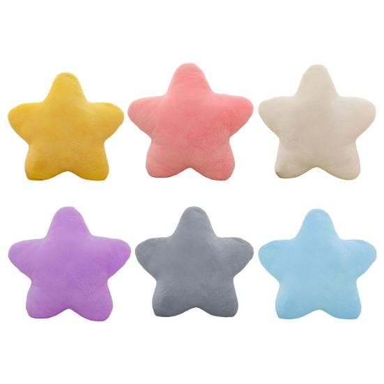 Stjerneformet pute Myk plysj pyntepute Dekorativ stjernepute for seng Fluffy stjerneformet pute for barnerom stue