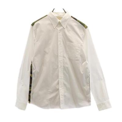 SOPHNET. Made In Japan Camouflage Switching Long Sleeve Button Down Shirt Men's Used
