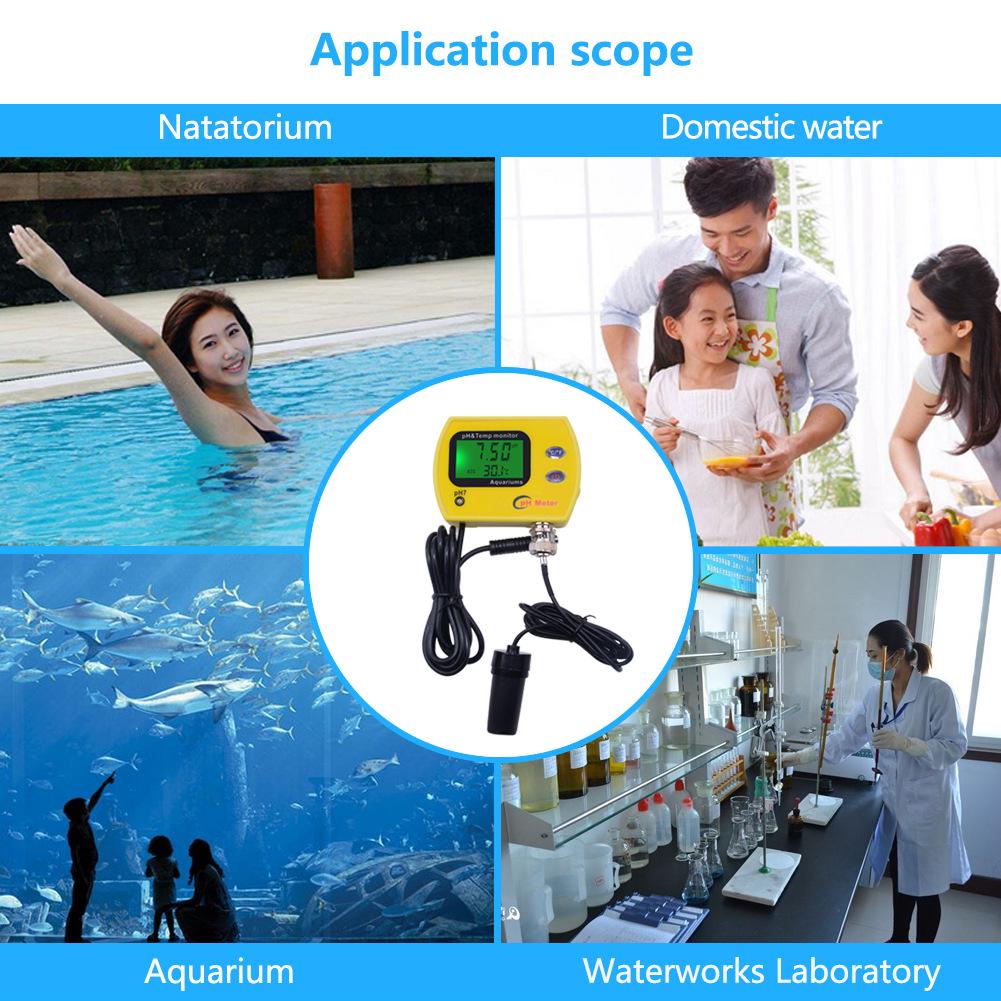PH-991 Water Quality Tester: 2-in-1 pH and Temperature Analyzer for Aquariums, Pools, and Aquaculture