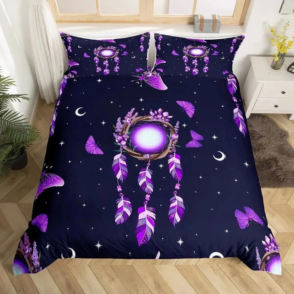 3D Viking Runes Bedding Set Viking Constellation Pattern Duvet Cover Set Double Single Size Nordic Style Washed Microfiber