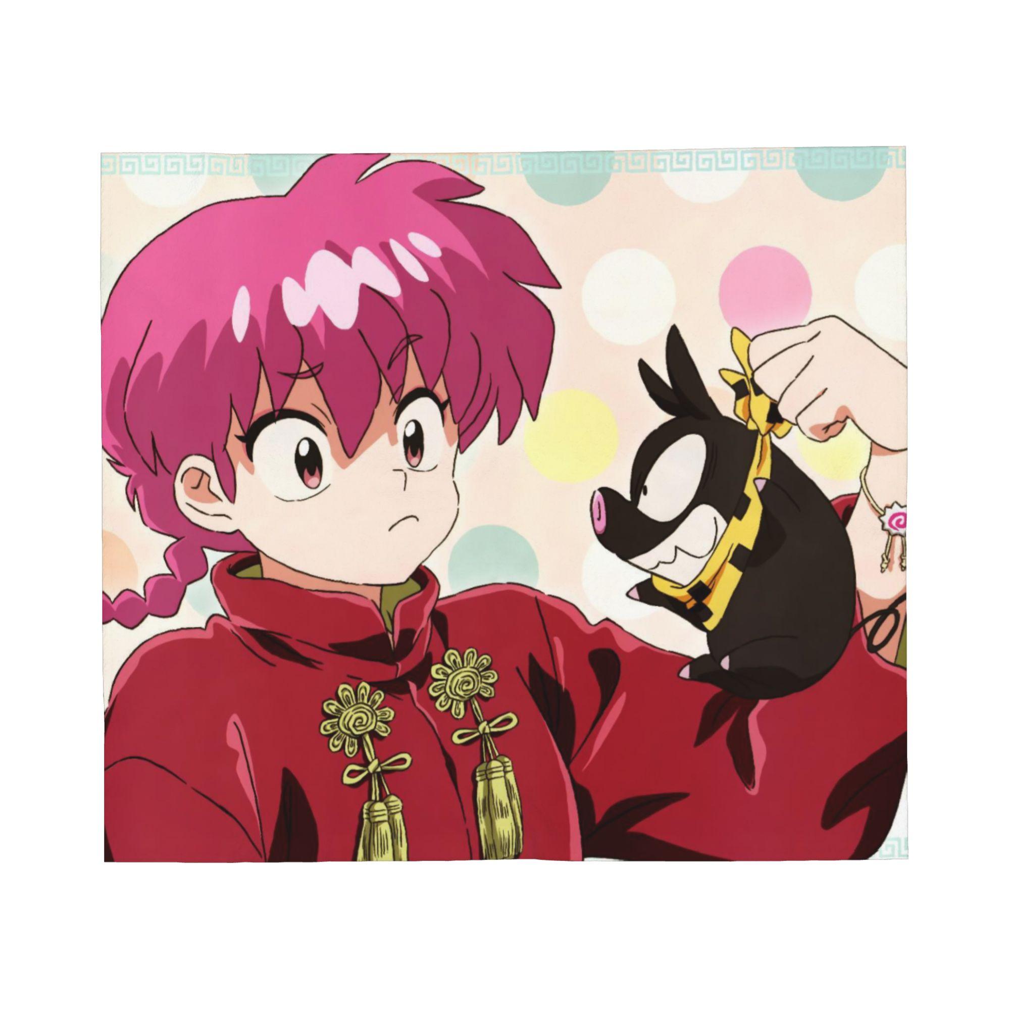 

Ranma 1/2 Blankets Coral Fleece Plush Textile Decor Anime Multi-function Soft Throw Blanket for Home Couch Bedding Throws 40x50in