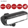 Lampka Rowerowa Przednia Halogen Led Światło Oświetlenie Roweru Na Przód Rower Kierownicę Mocna 900Lm Alogy 610 Czarna