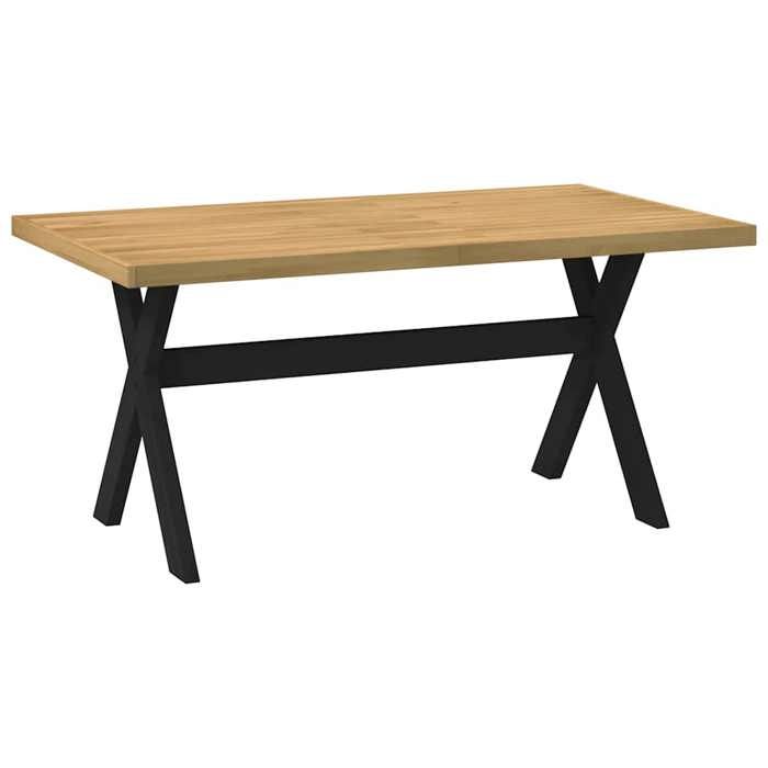 VidaXL Table à manger NOAIN pieds en forme de X 160x90x75cm massif pin, table de salle à manger, table de dîner, table de 4100043