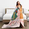Whimsical Reading Cat Flannel Blankets Winter  Warm Throw Blanket for Boy Girl Outdoor Fluffy Bedspread Sofa Bed Cover