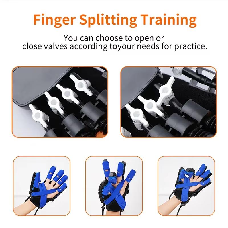 Durable And Safe Hand Rehabilitation Training Gloves Rehabilitation Robot Gloves Stroke Hemiplegia Intelligent Massage Hand Function Robot Gloves