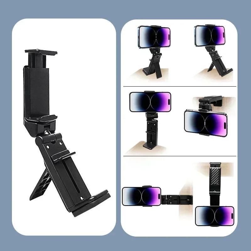 Uchwyt na telefon do samolotu, przenośny stojak podróżny, biurko, składany, regulowany, obrotowy, do selfie, do siedzenia w pociągu