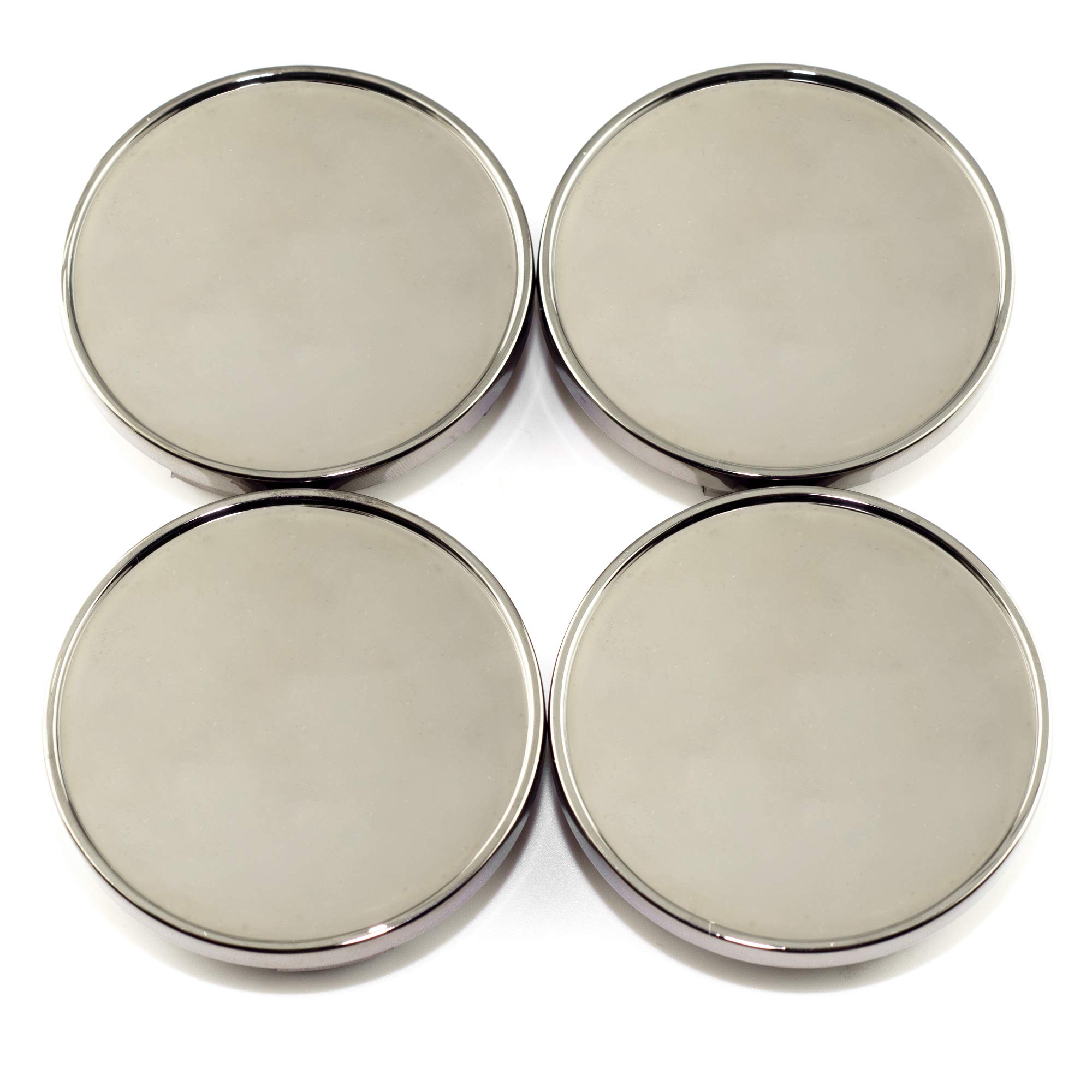 Центральные колпачки на диски, 64 мм/58 мм, 4 шт., Черный хром, Колпачки на диски для DIY, Центральные колпачки