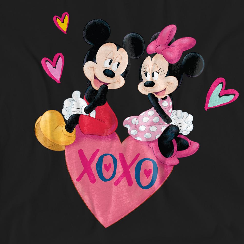 Mickey mouse Унисекс футболка для взрослых Xoxo Минни Маус на День святого Валентина
