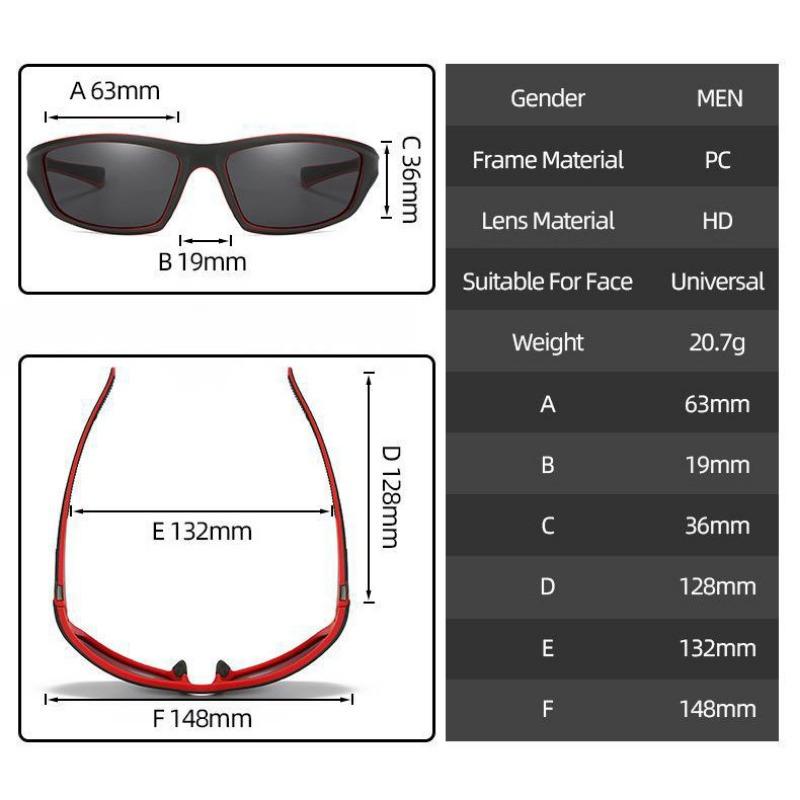 2pcs Polarized Sports Glasses Fashion Sunglasses for Driving, Cycling, Fishing Outdoor Sports Fishing Cycling Goggles UV400