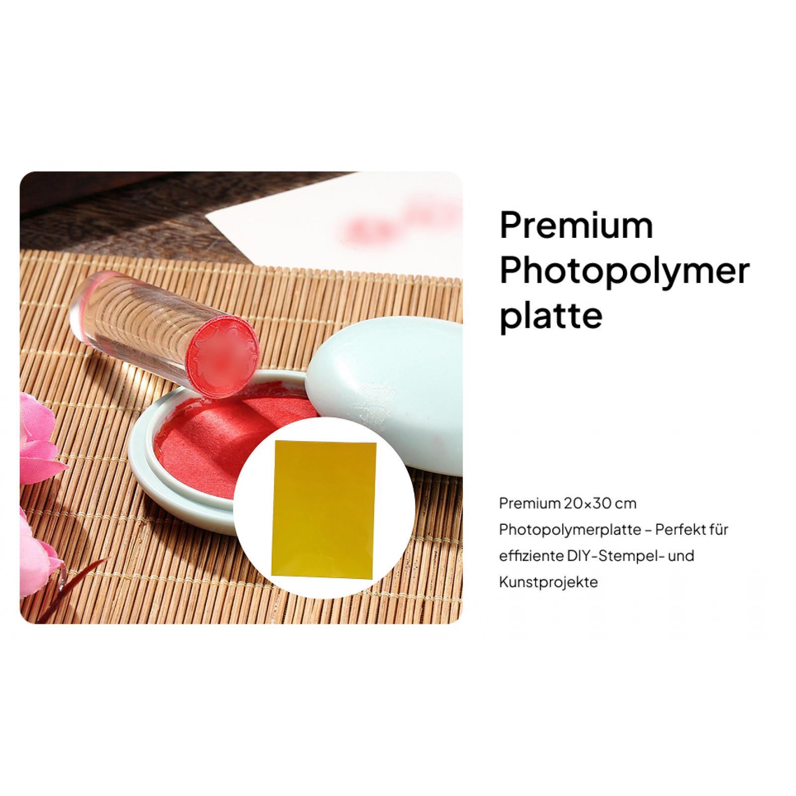 Water Soluble Photopolymer Plate Resin Sheet Stamp Making Supplies for Flexographic Printing Industry
