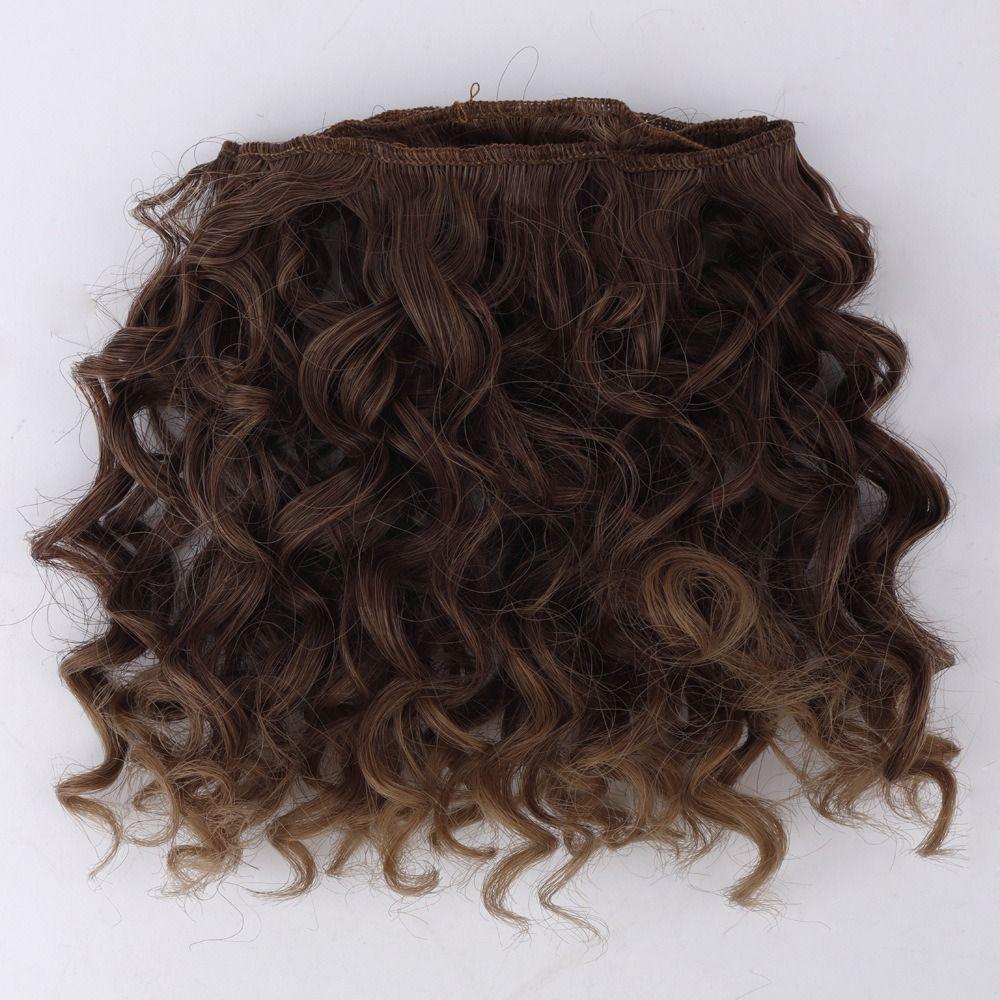Hochtemperatur-Draht BJD-Puppe Lockiges Haar Imitation Locken Puppenhaar BJD-Perücke DIY DIY-Sachen