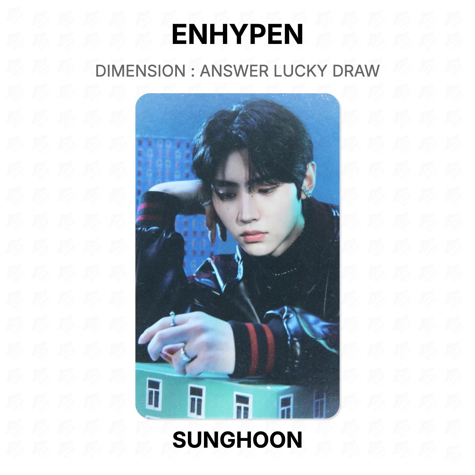 ENHYPEN DIMENSION : ANSWER LUCKY DRAW Official Photocard SUNGHOON