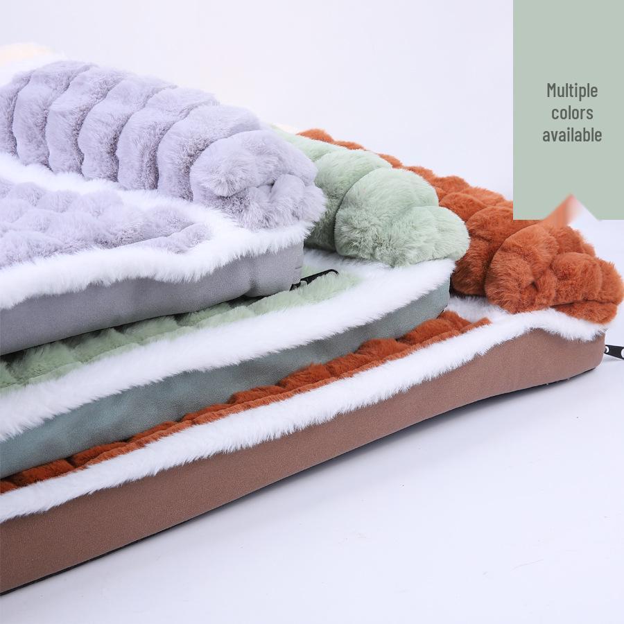 Four Seasons Thickened Dog & Cat Bed - Removable, Washable, Comfortable Pet Cushion