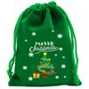 Christmas Velvet Drawstring Bags Bundle Pocket Kids Candy Snack Gift Packaging Bag New Year Xmas Decor Jewelry Storage Pouch