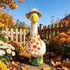 huaqianguhh 1 Set Autumn Porch Goose Outfit, Straw Hat And Maple Leaf Scarf, Fall Season Costume for 23 Inch Statue Outdoor Yard Lawn Garden Decor