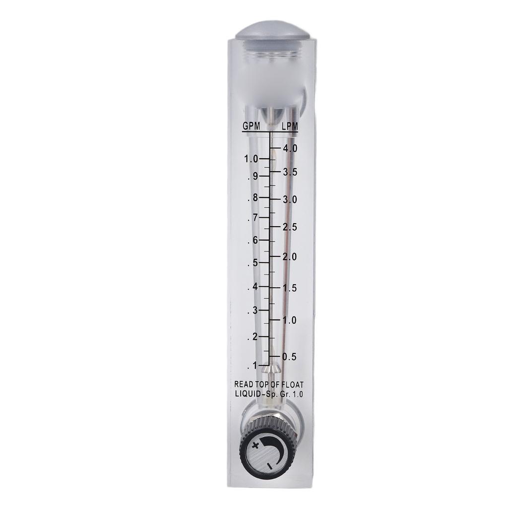 Liquid Flowmeter Clear Durable Acrylic Panel for Liquid Medium Measurement and Control Regulation 0.1 1GPM
