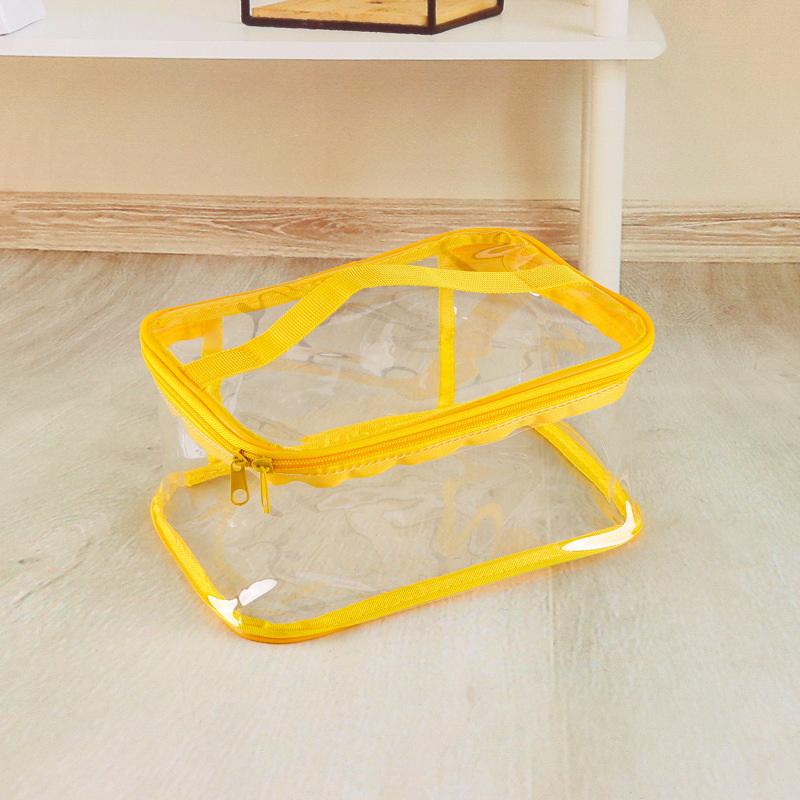 Clear Zipper Toy Storage Bag Large Capacity Waterproof Organizer For Kids Building Block Puzzle And Dolls Toy Brick Storage
