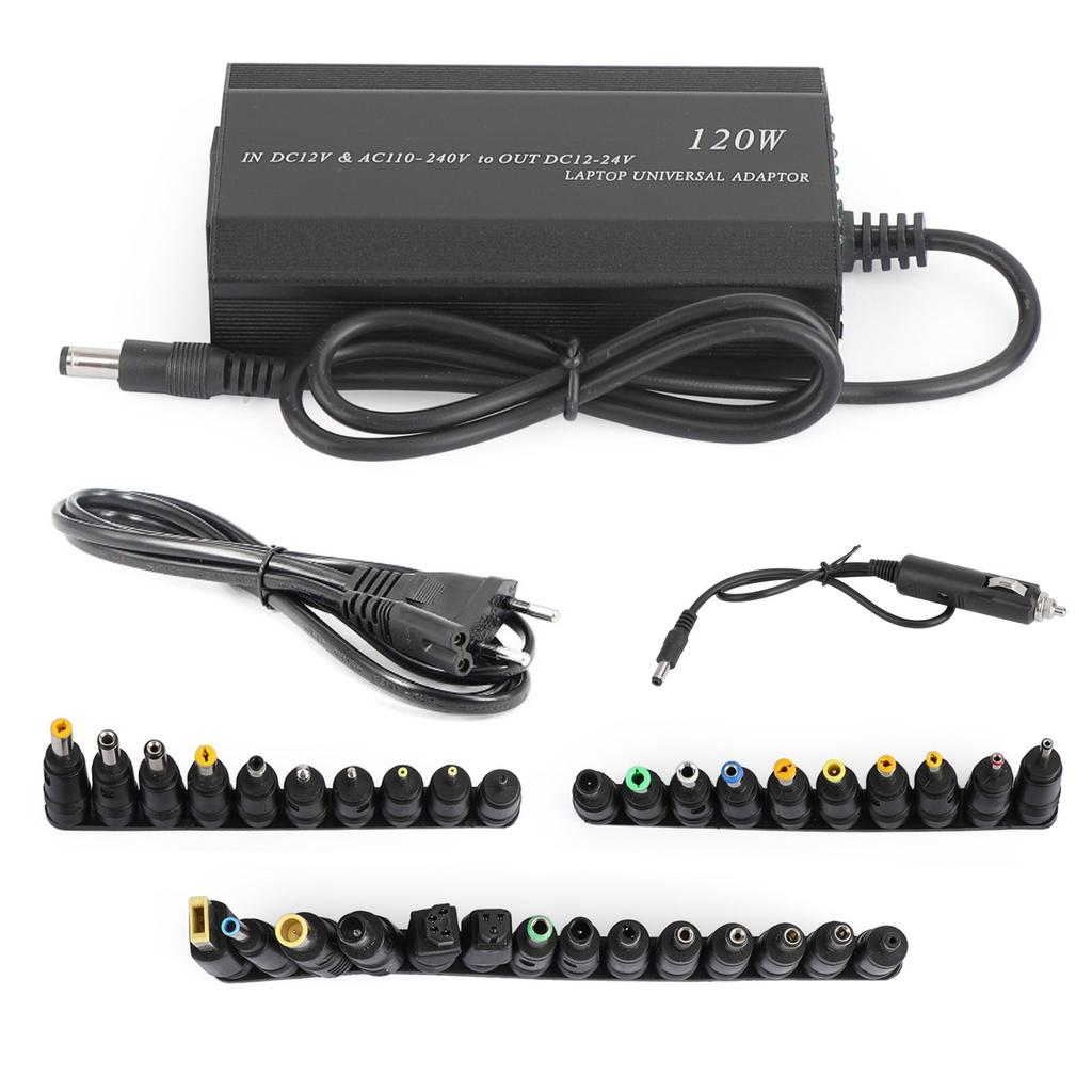 120W Car Home 34 Tips Power Supply Adapter Charger for Laptop Notebook EU Plug