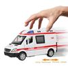 1:36 Sykehusredningsambulanse Støpt Legeringsmodell Med Trekk-tilbake Lyd Lys For Barn Leker