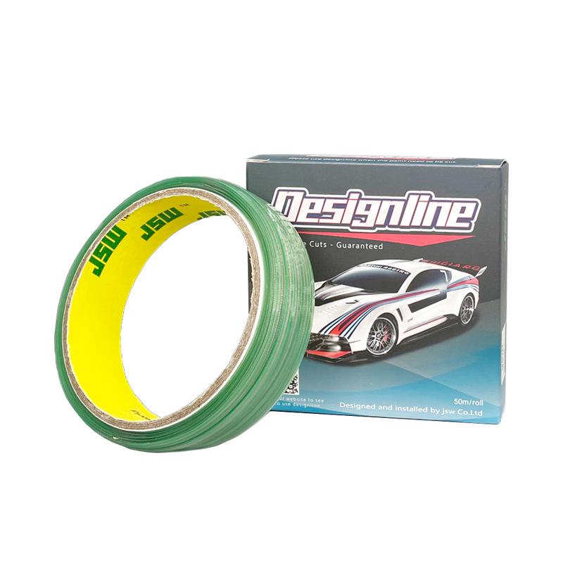 50m JSW Car Color Change Film Cutting Line - Non-marking, Paint-safe, Secure Adhesion with Application Tools.