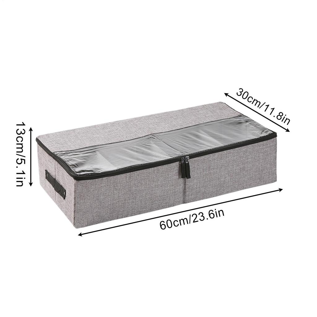 Under Bed Storage Containers Foldable With Clear Lid Handles Under The Bed Storage Bins For Closet Bedroom Living Room Home