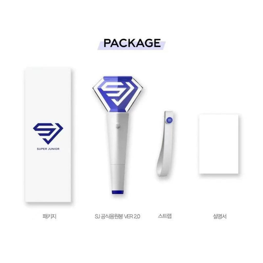 SUPER JUNIOR Light Stick Ver. 2.0 – K-Pop Concert Fan Light with Bluetooth, ELF Essential Lightstick less