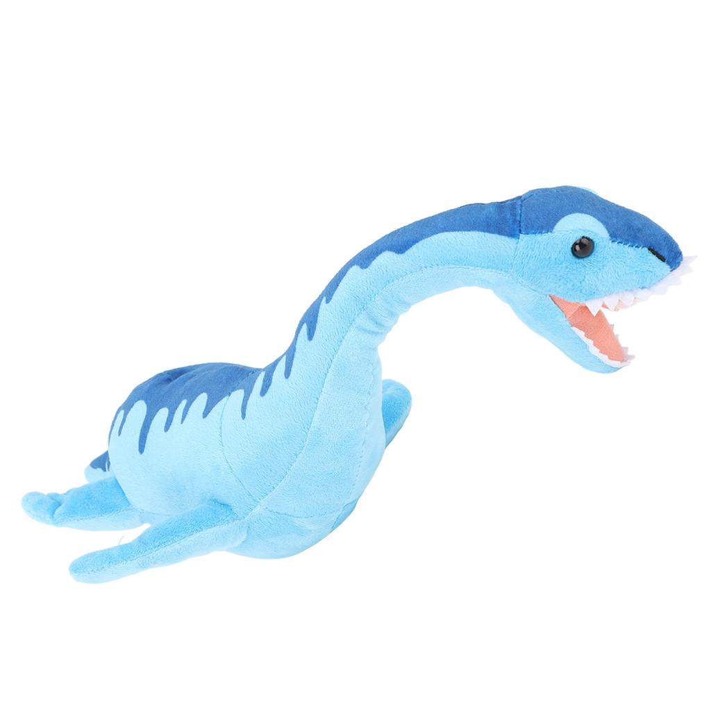 Plesiosaurus Dinosaur Plush Toy Realistic Soft Blue Dinosaur Stuffed Animal Toy for Bedroom