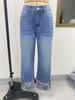 Women's Mid-Waist Straight Leg Embroidered Jeans - Popular Bestseller in Europe and America