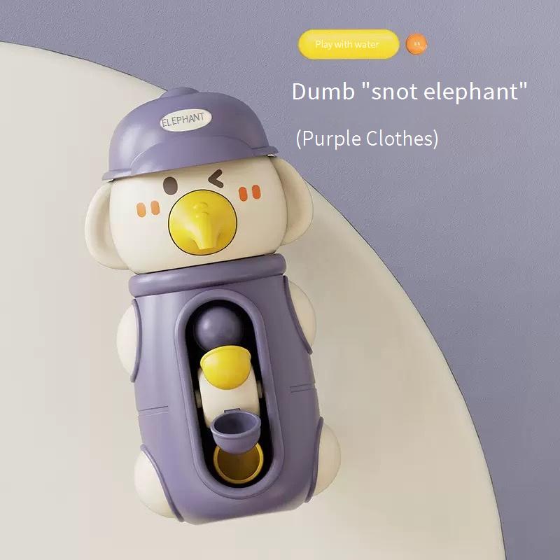 Funny Manual Cartoon Animal Duck Shaped Elephant Shaped Spinning Water Wheel Baby Children Bathroom Swimming Play Toy