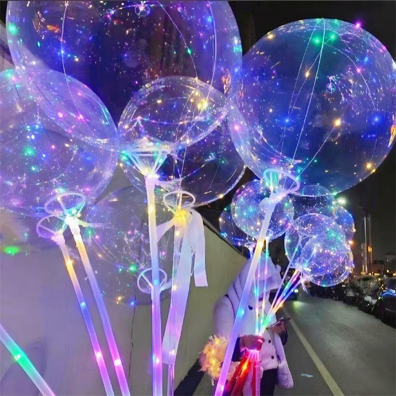 Transparent Floating Bobo Balloon Feather Decoration for Birthdays, Engagements, Banquets, and Weddings