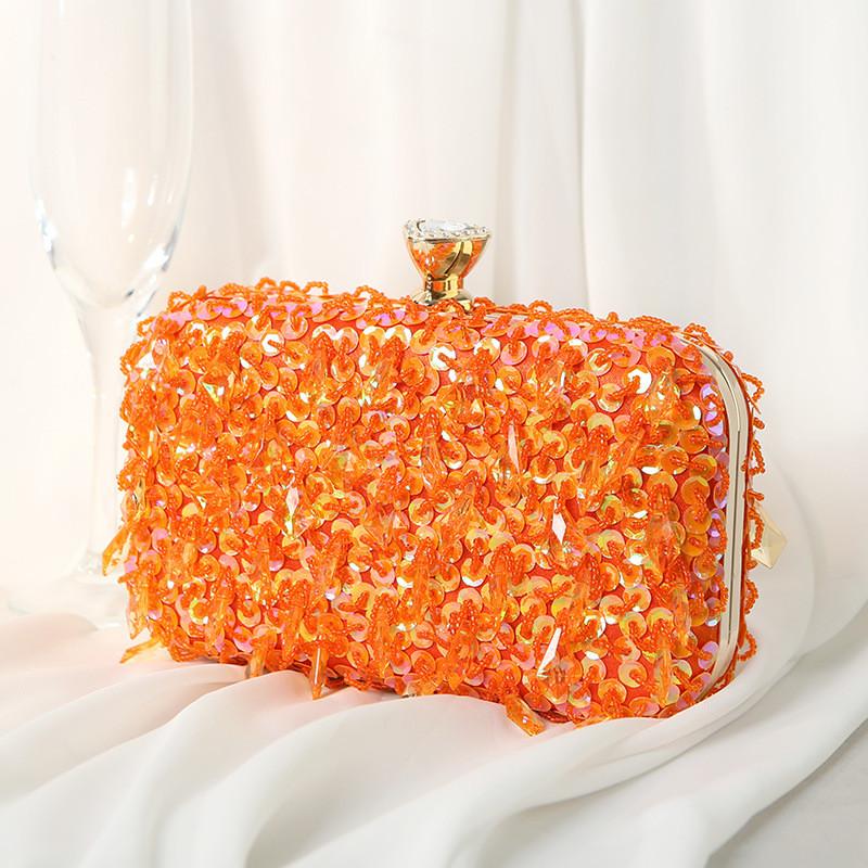 Handmade Beaded Party Bag With Cell Phone Pocket For Dinner Parties And Special Occasions