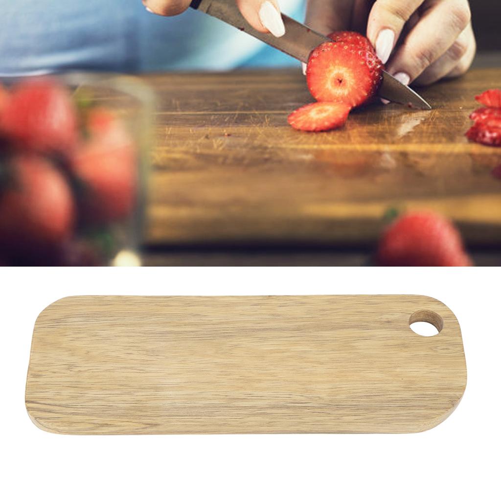 Wood Cutting Board with Hanging Hole Wood Chopping Board for Bread Pizza Vegetable Fruits Cheese Serving   Wood Rectangular