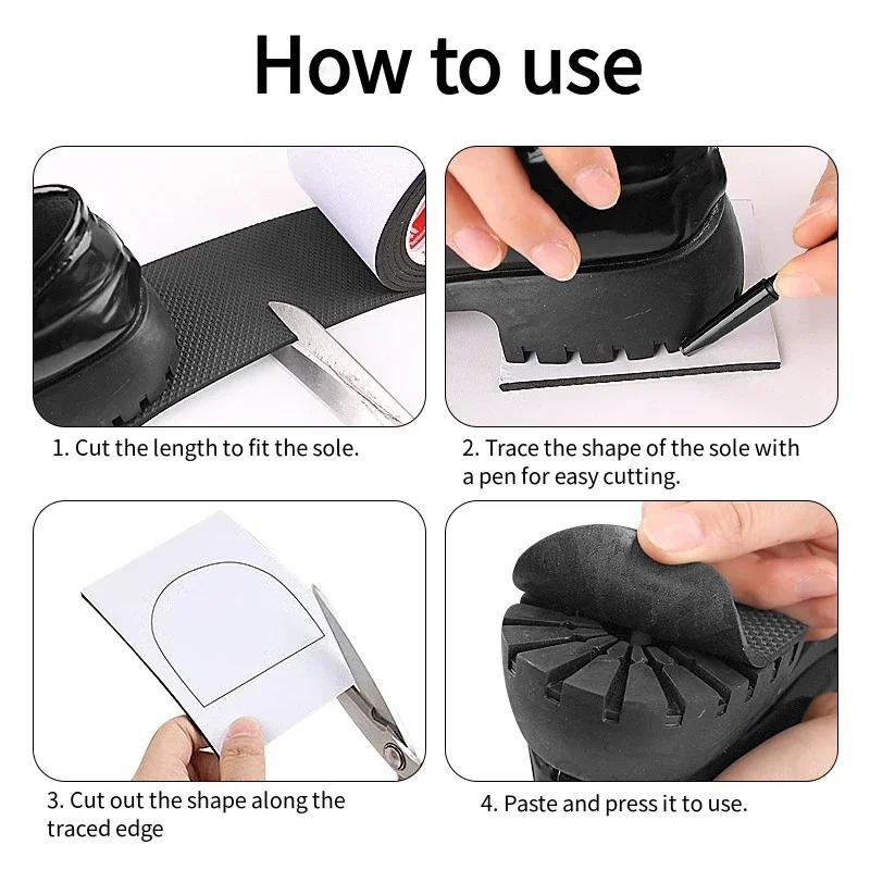 Anti-Slip Anti-Friction Shoe Sole Patches Repairing Holes Sole Protection for High Heels & Sports Shoes
