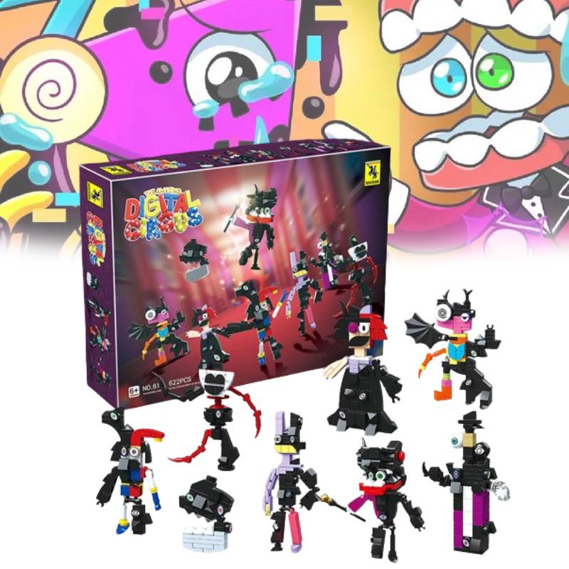 The Digital Amazing Circus Building Blocks Fashion Classic Childrens Toy Puzzle