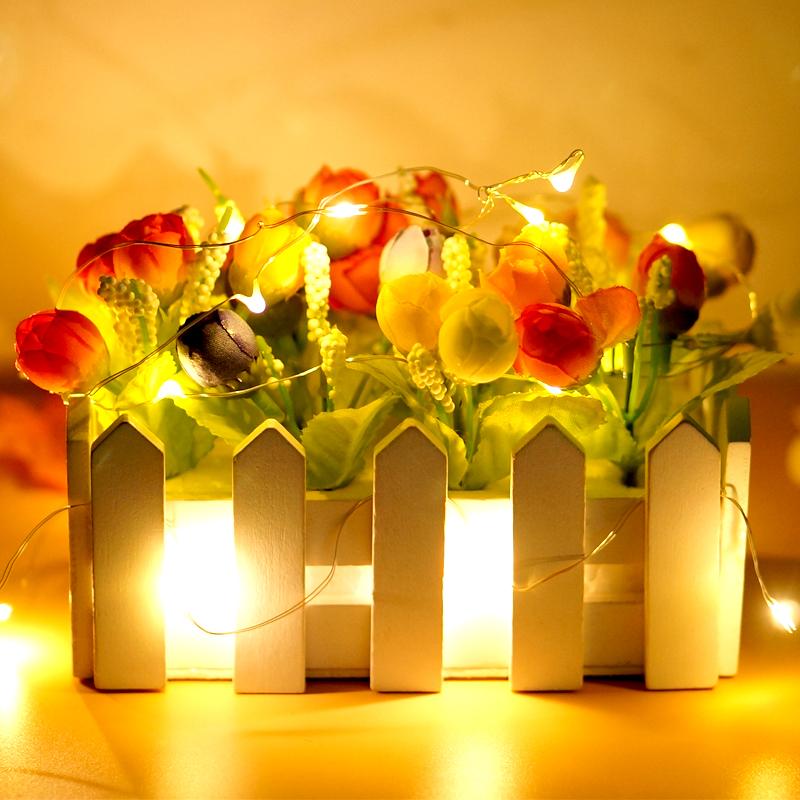 Led Fairy Lights Copper Wire String 1/2M Holiday Outdoor Lamp Garland Luces For Bedroom Garden Tree Wedding Party
