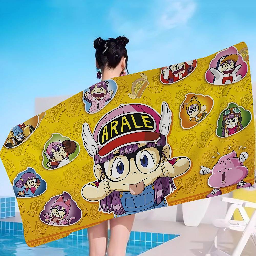 Dr Slump Anmie Microfiber Printed Beach Towel Mountain Climbing Yoga Beach Swimming Running Absorbent Soft Towel