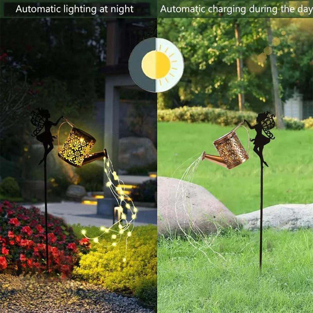 Solar Wrought Iron Lamp Patio Decor Ourdoor Lights For-Garden Pathway Lighting Ceiling Led Street Light Strip Outdoor Waterproof